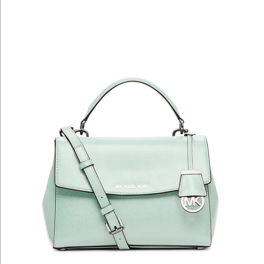 Michael Kors Ava Small Leather Bag in Celadon